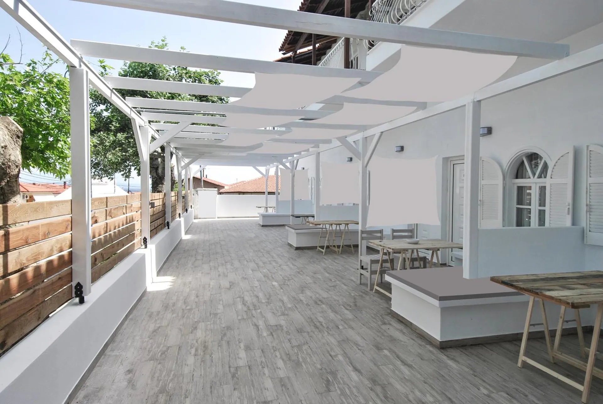 Tiara Holidays - Imeres Studios & Apartments - Deluxe Apartment Ground Floor - balcony